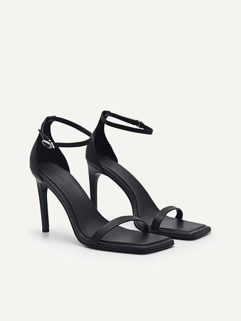 Pedro Studio Donna Leather Women High Heels Black | Q9Q-2070