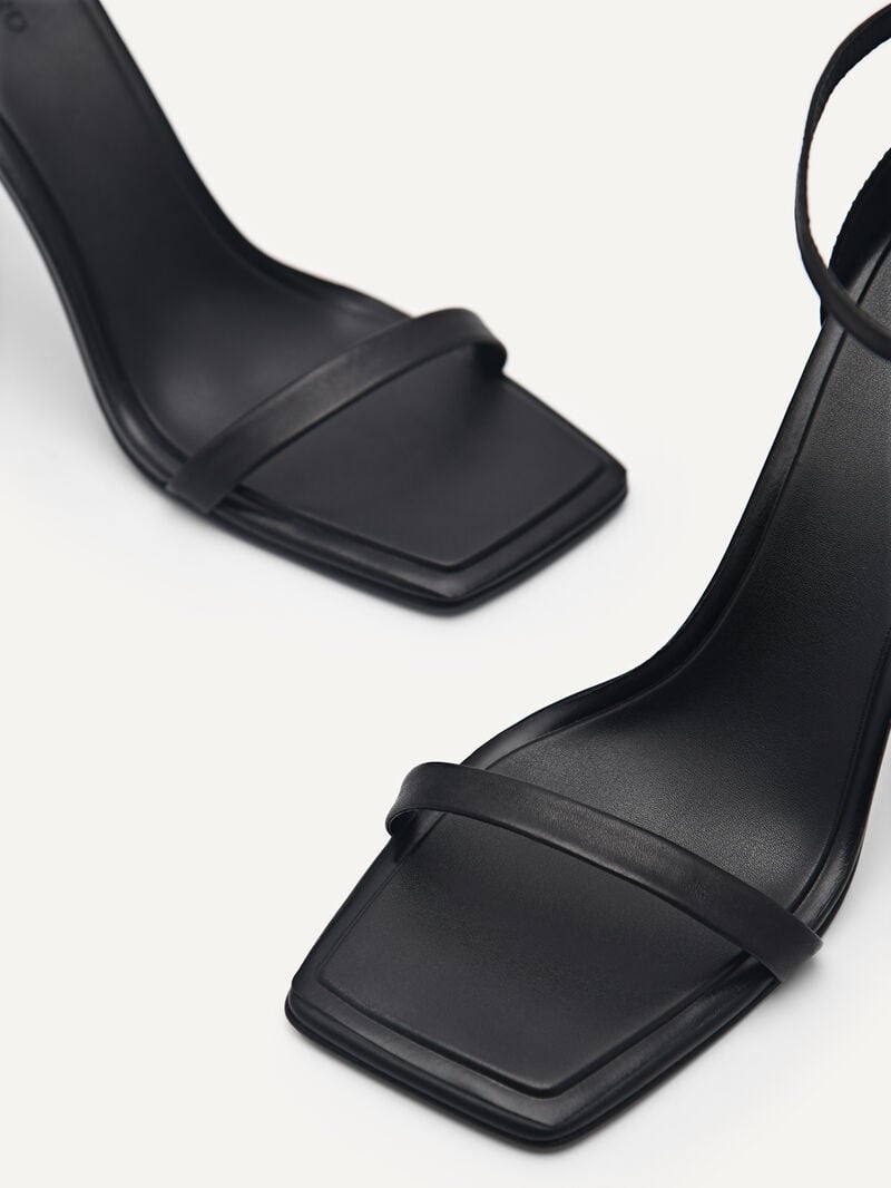 Pedro Studio Donna Leather Women High Heels Black | Q9Q-2070
