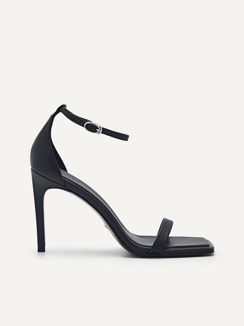 Pedro Studio Donna Leather Women High Heels Black | Q9Q-2070