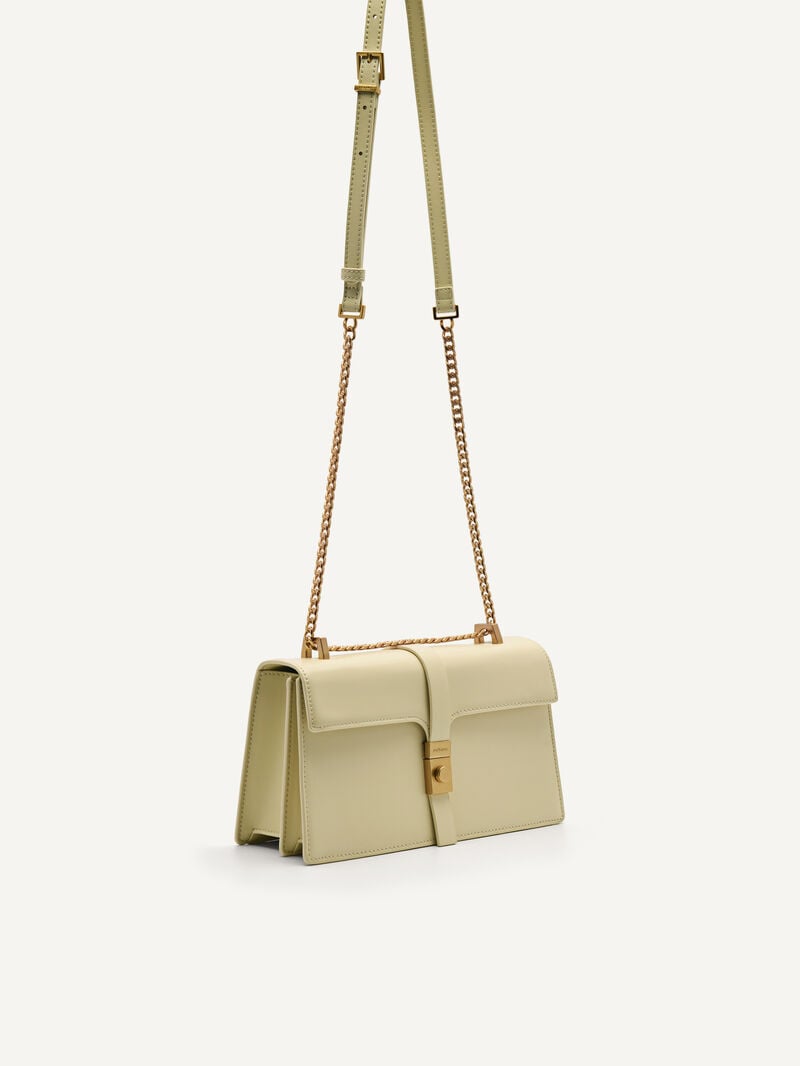Pedro Studio Farida Leather Bags Women Shoulder Bags Sand | Q9Q-2048