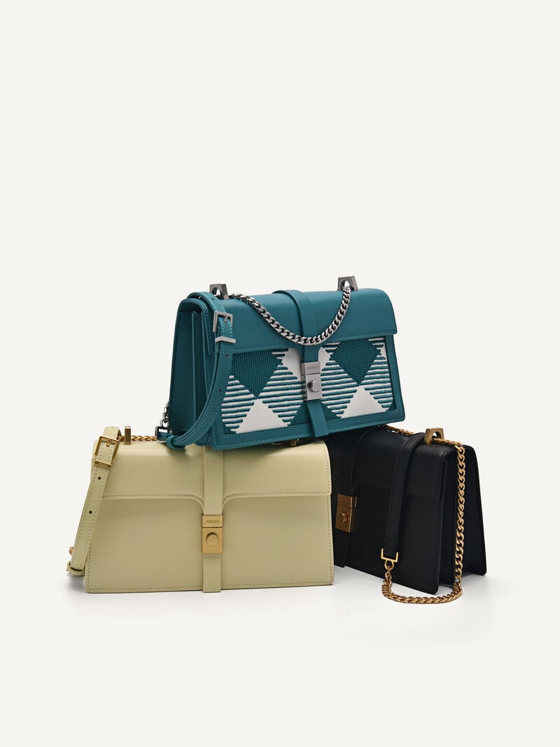 Pedro Studio Farida Leather Bags Women Shoulder Bags Sand | Q9Q-2048
