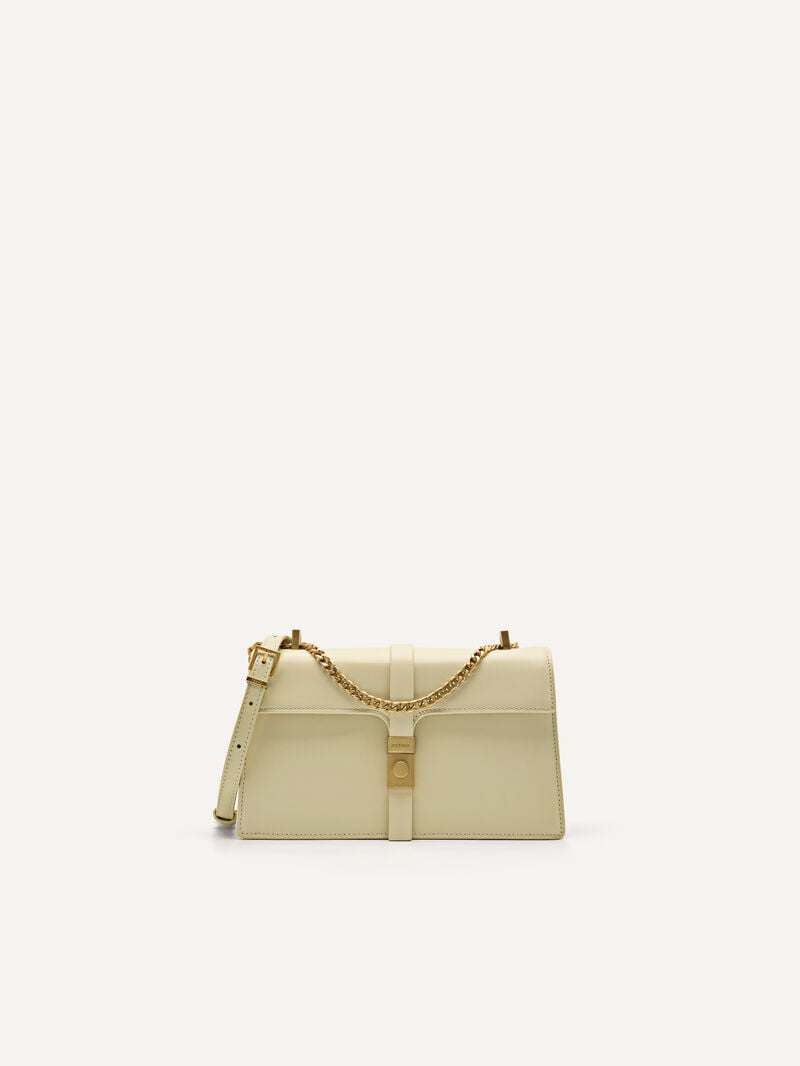 Pedro Studio Farida Leather Bags Women Shoulder Bags Sand | Q9Q-2048