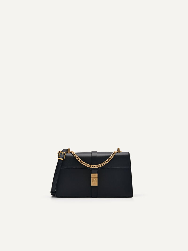 Pedro Studio Farida Leather Bags Women Shoulder Bags Black | Q9Q-2047