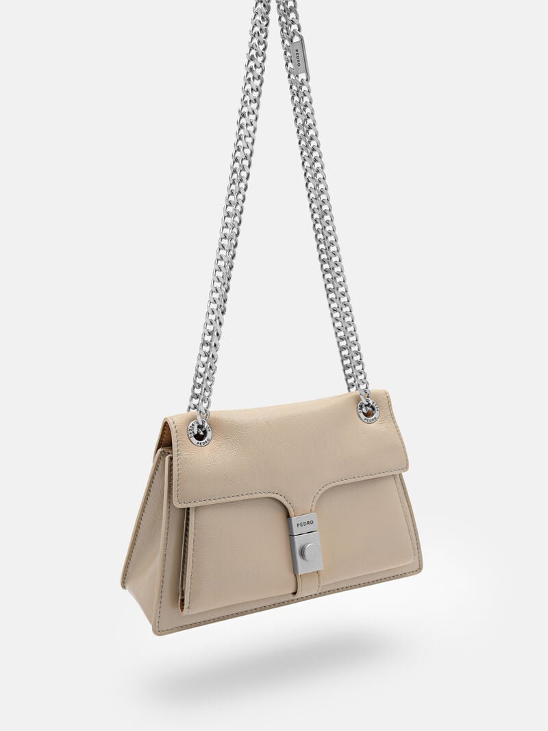 Pedro Studio Farida Leather Mini Bags Women Shoulder Bags Taupe | Q9Q-2038