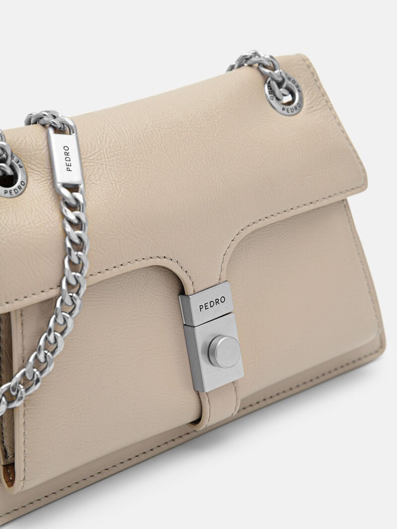 Pedro Studio Farida Leather Mini Bags Women Shoulder Bags Taupe | Q9Q-2038