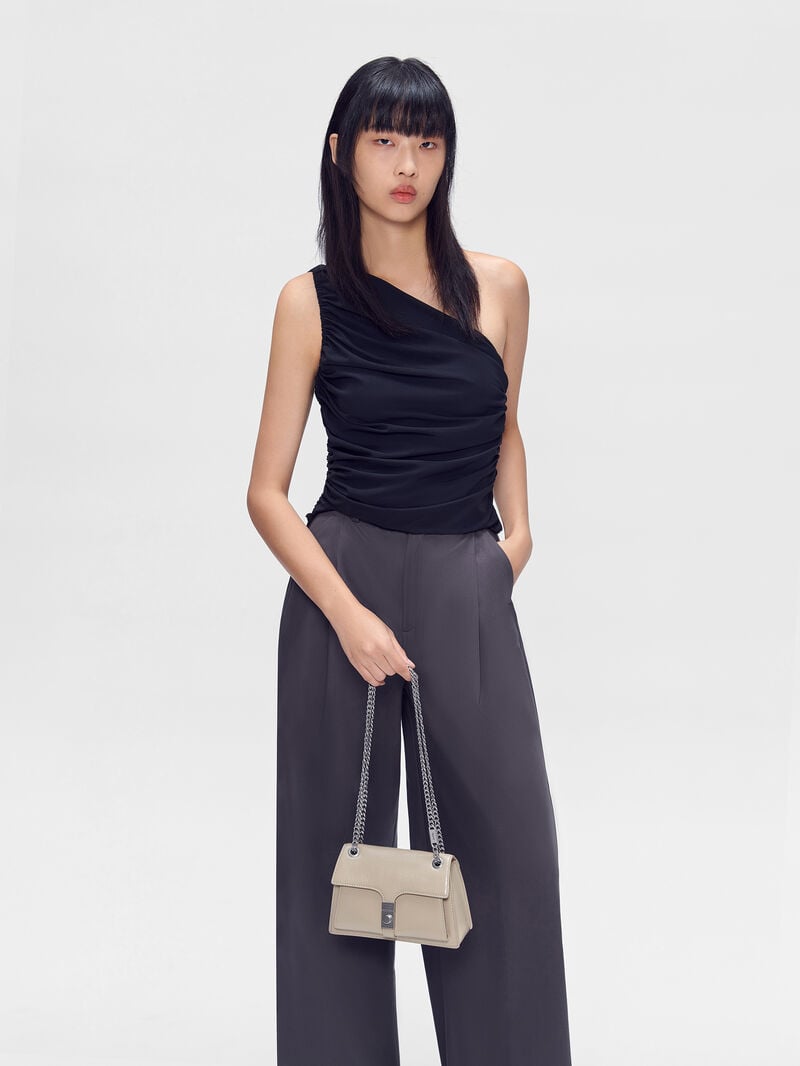 Pedro Studio Farida Leather Mini Bags Women Shoulder Bags Taupe | Q9Q-2038