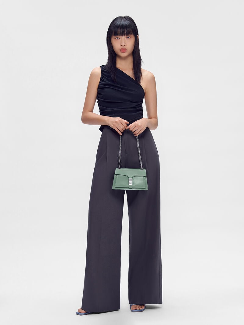 Pedro Studio Farida Leather Mini Bags Women Shoulder Bags Green | Q9Q-2037