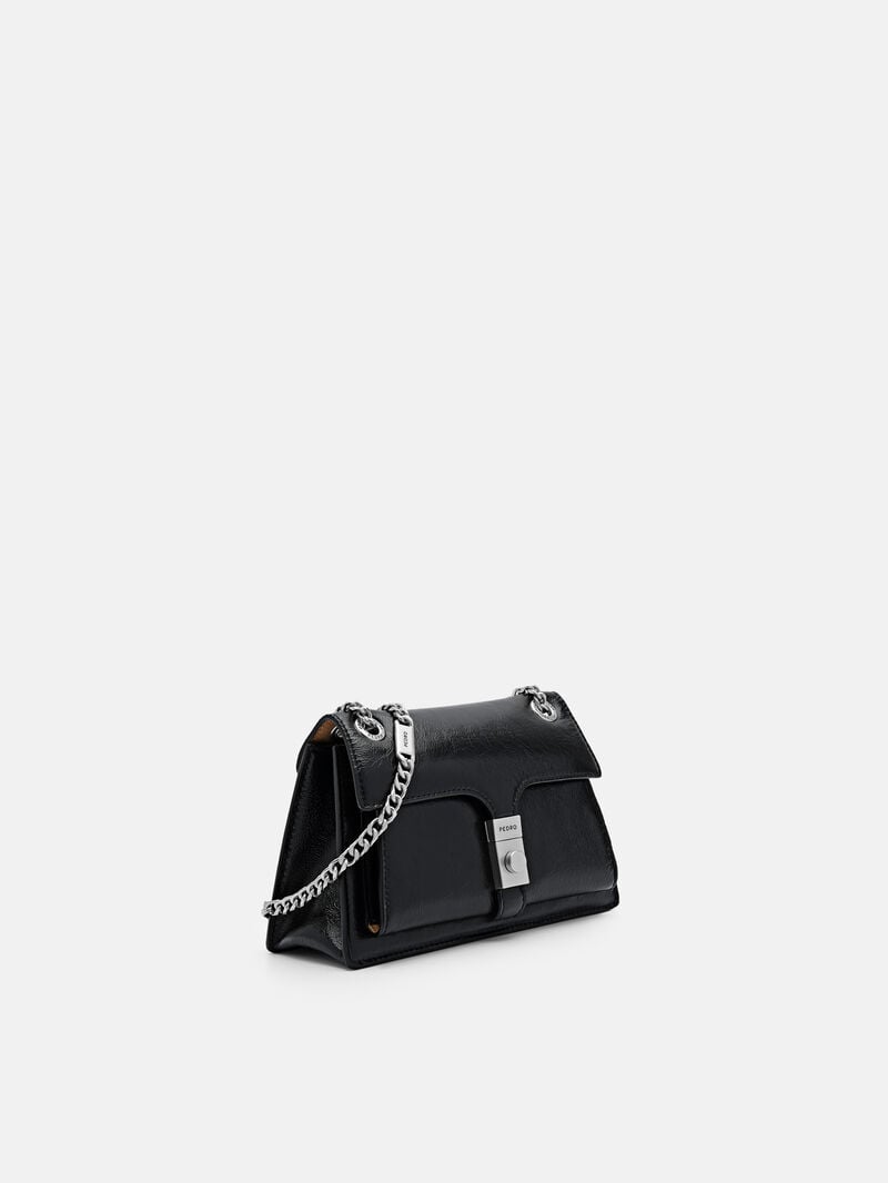 Pedro Studio Farida Leather Mini Bags Women Shoulder Bags Black | Q9Q-2036