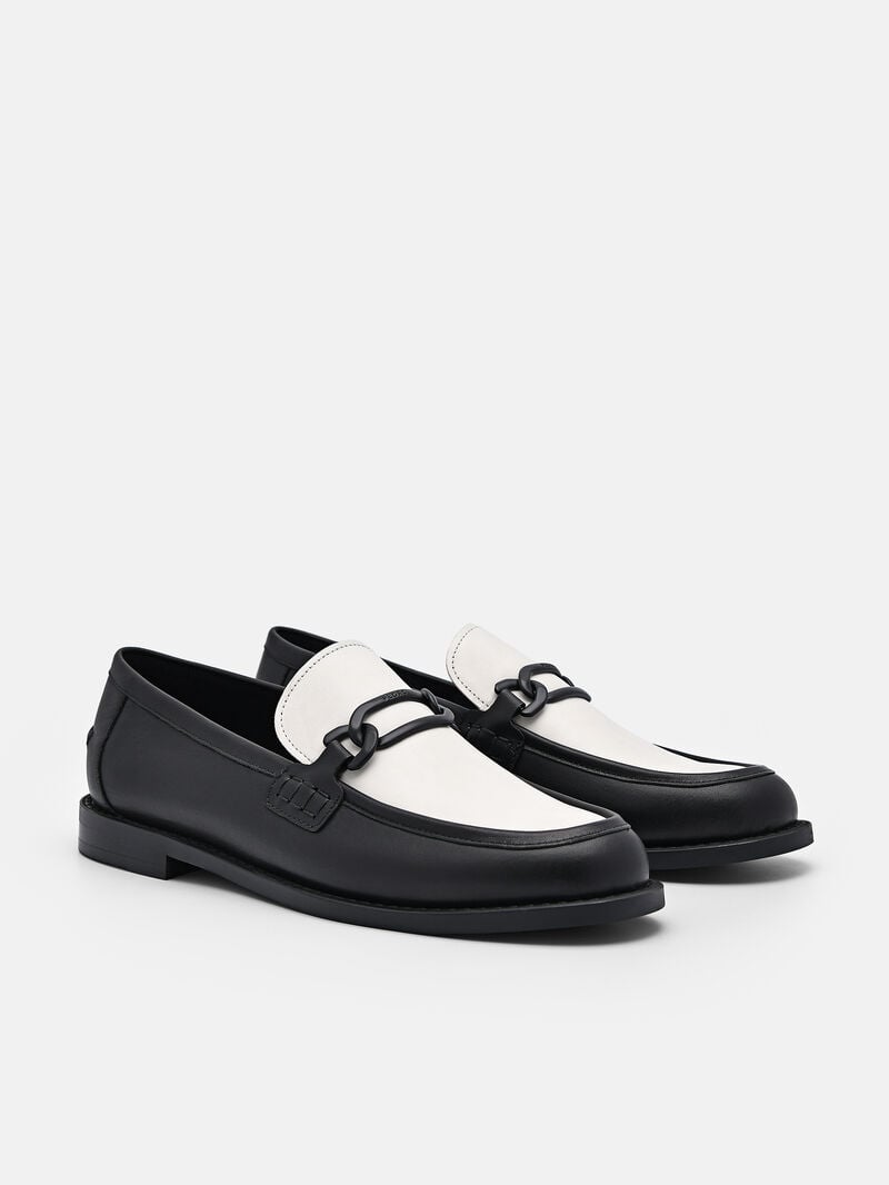 Pedro Studio Jeanne Leather Loafers Women Flats Black | Q9Q-2097