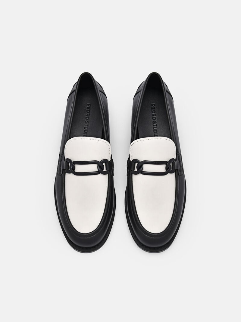 Pedro Studio Jeanne Leather Loafers Women Flats Black | Q9Q-2097