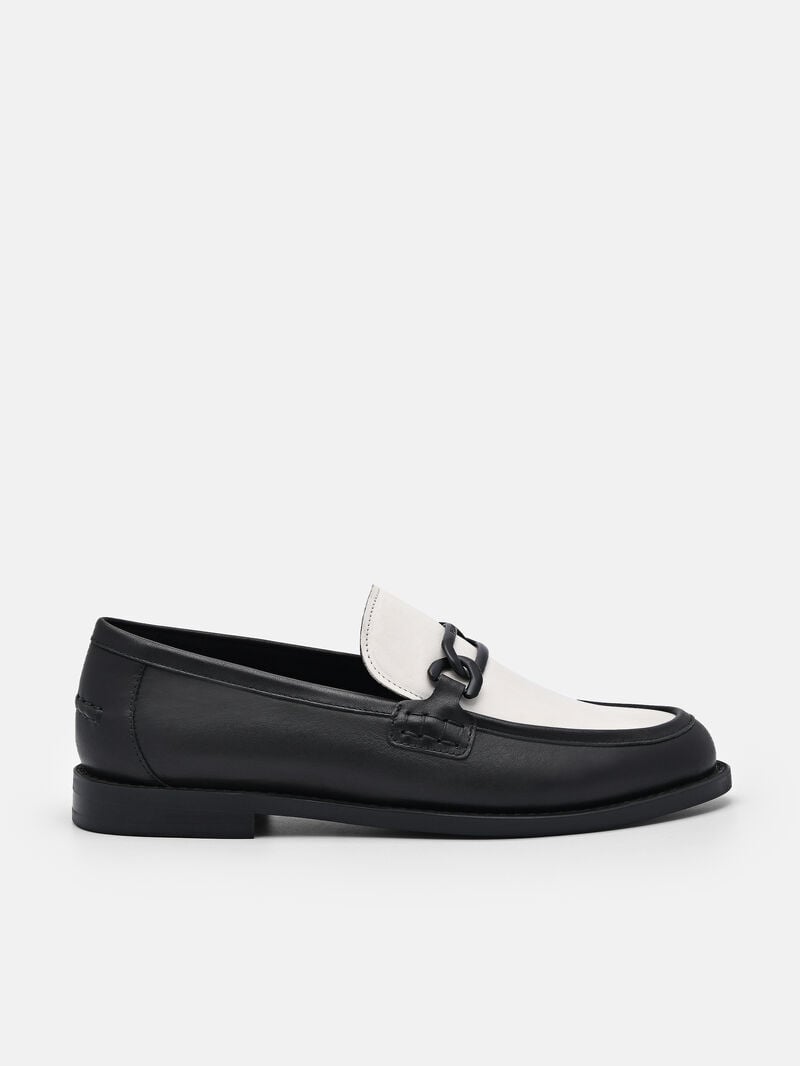 Pedro Studio Jeanne Leather Loafers Women Flats Black | Q9Q-2097