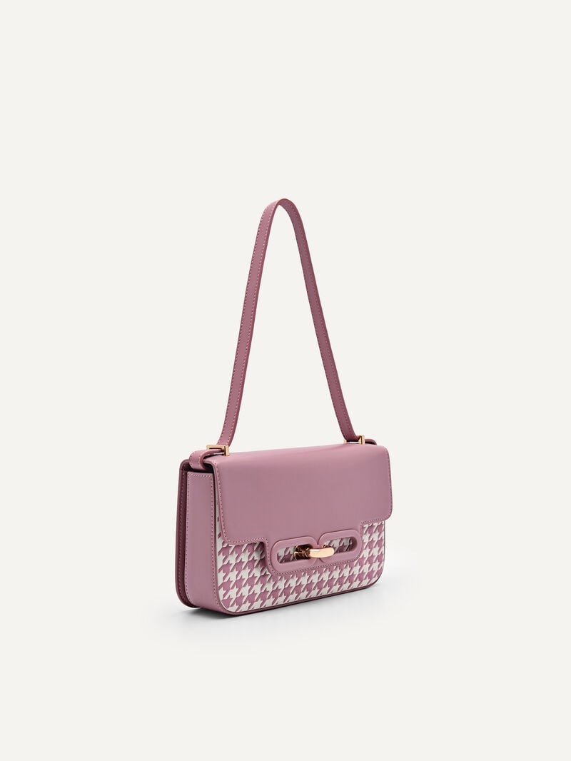 Pedro Studio Kate Leather Envelope Bags Women Shoulder Bags Blush | Q9Q-2033