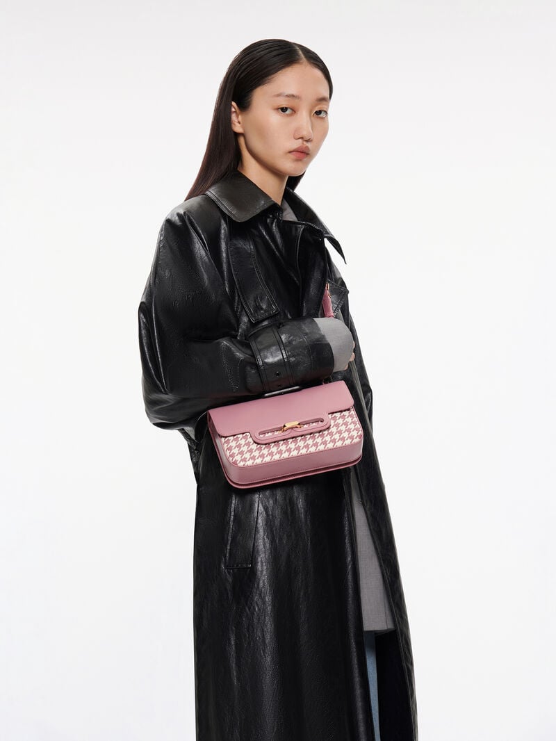 Pedro Studio Kate Leather Envelope Bags Women Shoulder Bags Blush | Q9Q-2033