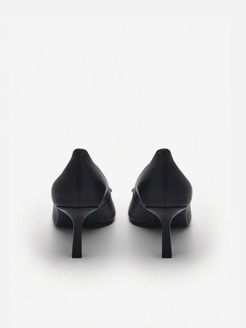 Pedro Studio Kate Leather Women Pumps Black | Q9Q-2064