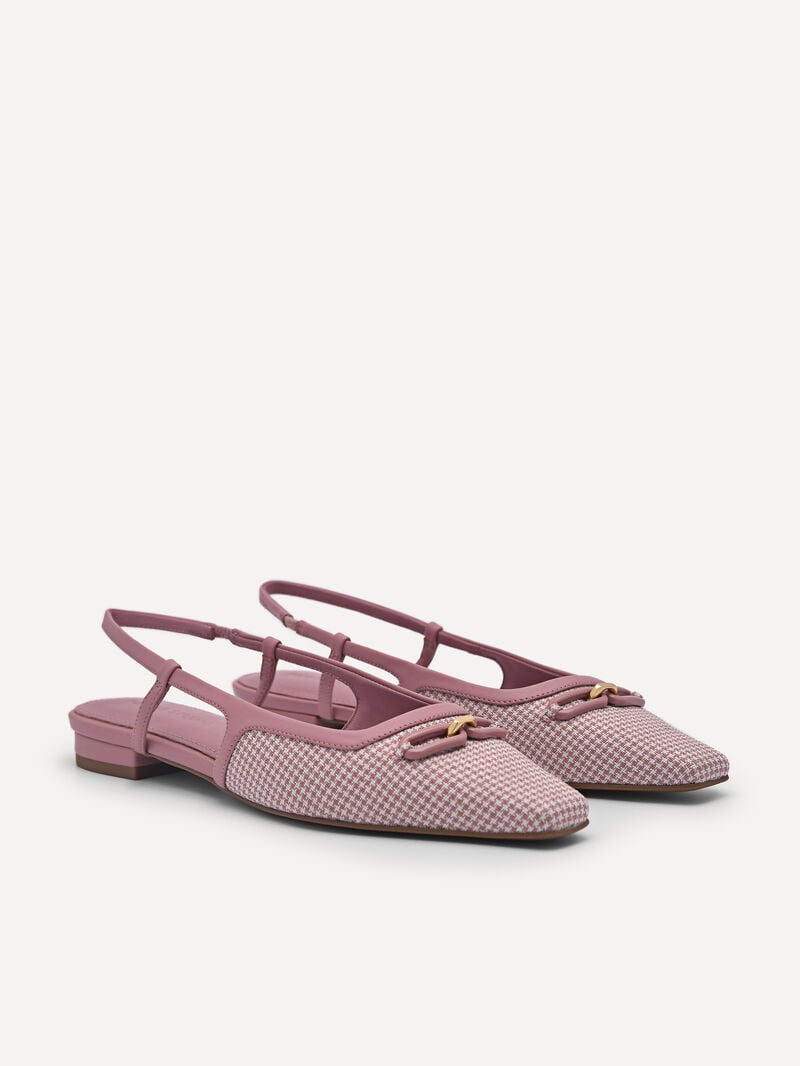Pedro Studio Kate Woven Ballerina Women Flats Blush | Q9Q-2088