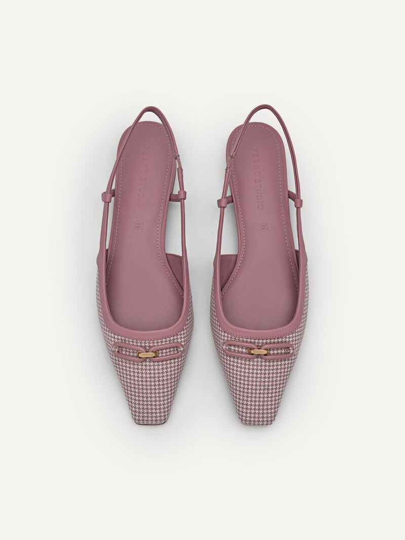 Pedro Studio Kate Woven Ballerina Women Flats Blush | Q9Q-2088