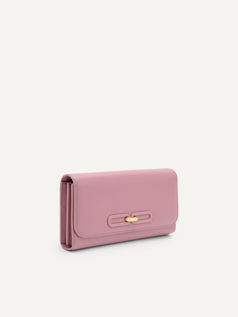 Pedro Studio Leather Bi-Fold Women Wallets Blush | Q9Q-2003