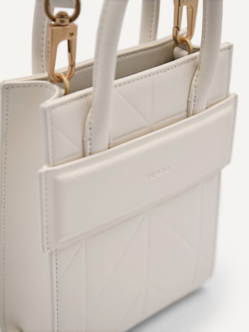 Pedro Studio Leather Phone Pouch in Pixel Women Tech Accessories Chalk | Q9Q-1995