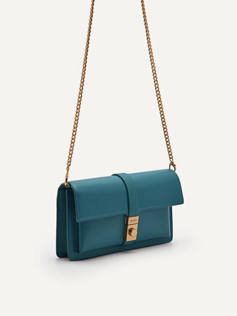 Pedro Studio Leather Travel Organizer Women Travel Accessories Teal | Q9Q-1990