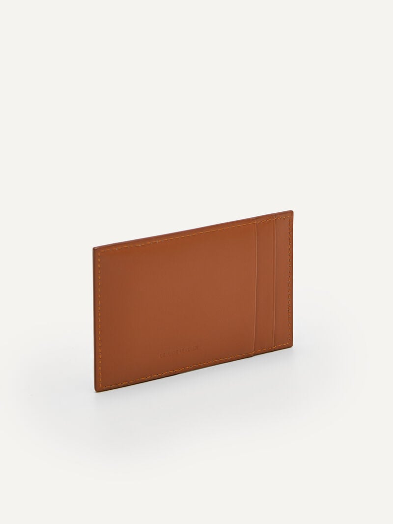 Pedro Studio Leather Women Card Holders Camel | Q9Q-2015