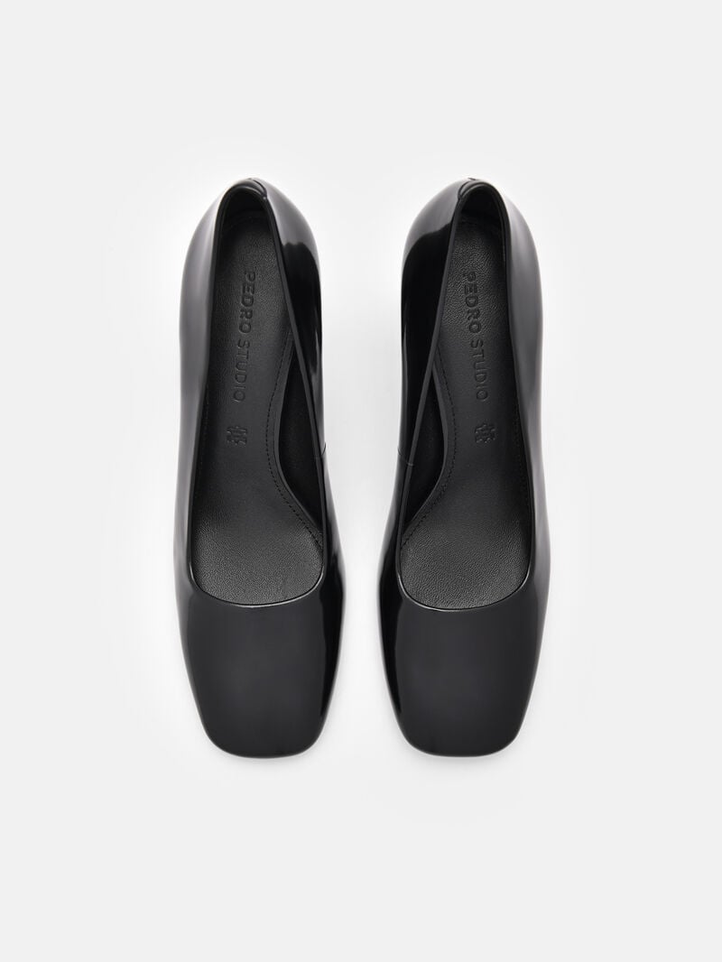 Pedro Studio Marie Leather Women Pumps Black | Q9Q-2057
