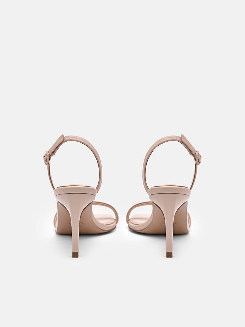 Pedro Studio Mel Leather Women Heel Sandals Nude | Q9Q-2055