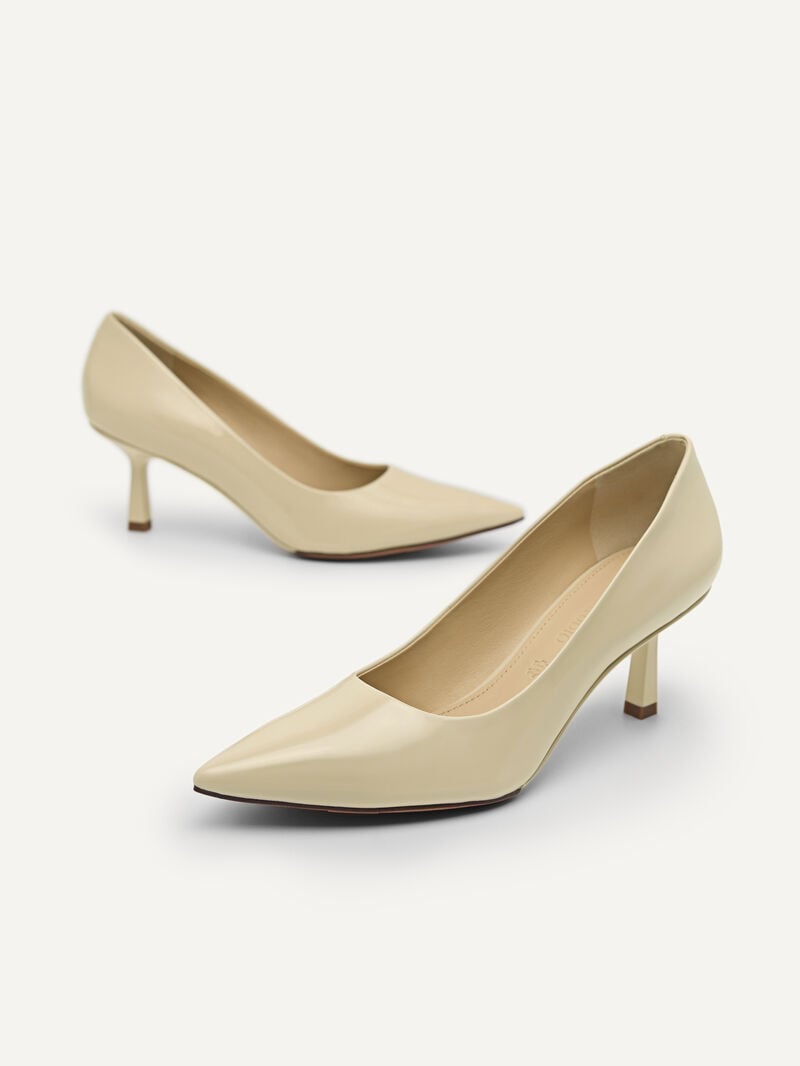 Pedro Studio Patent Leather Pointed Women Pumps Nude | Q9Q-2053