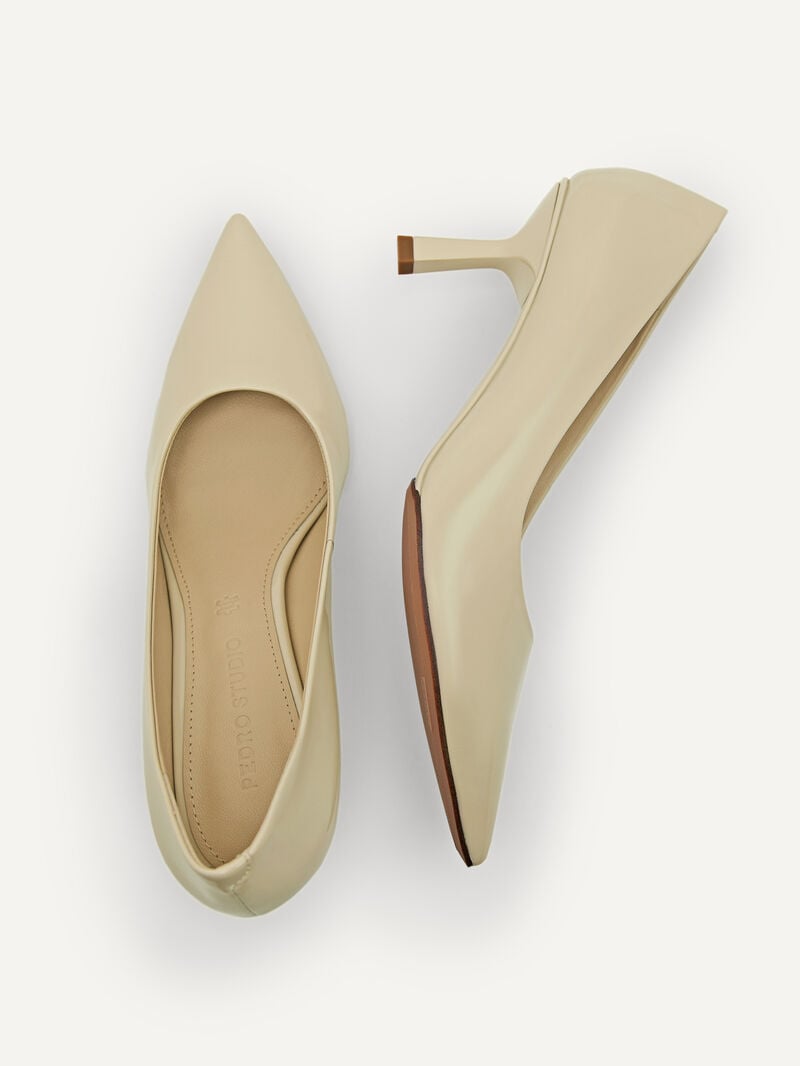 Pedro Studio Patent Leather Pointed Women Pumps Nude | Q9Q-2053