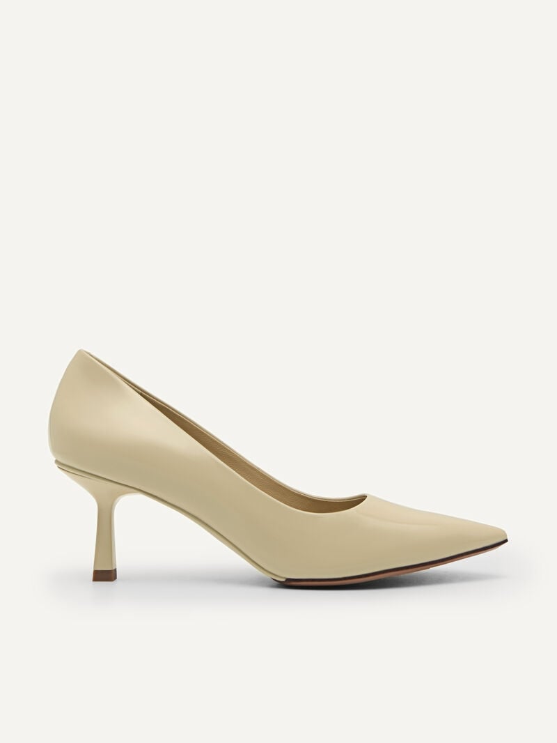 Pedro Studio Patent Leather Pointed Women Pumps Nude | Q9Q-2053