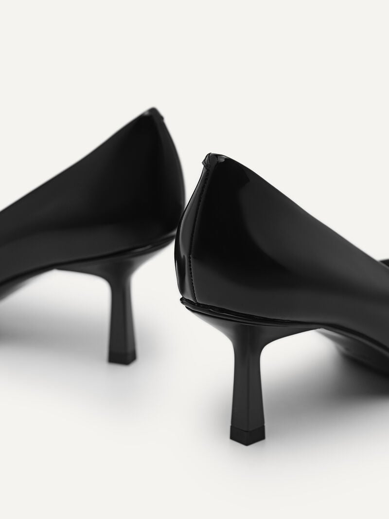 Pedro Studio Patent Leather Pointed Women Pumps Black | Q9Q-2052