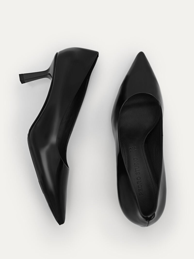 Pedro Studio Patent Leather Pointed Women Pumps Black | Q9Q-2052