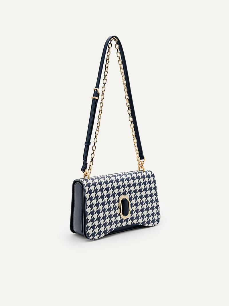 Pedro Studio Rift Leather Bags Women Shoulder Bags Navy | Q9Q-2024