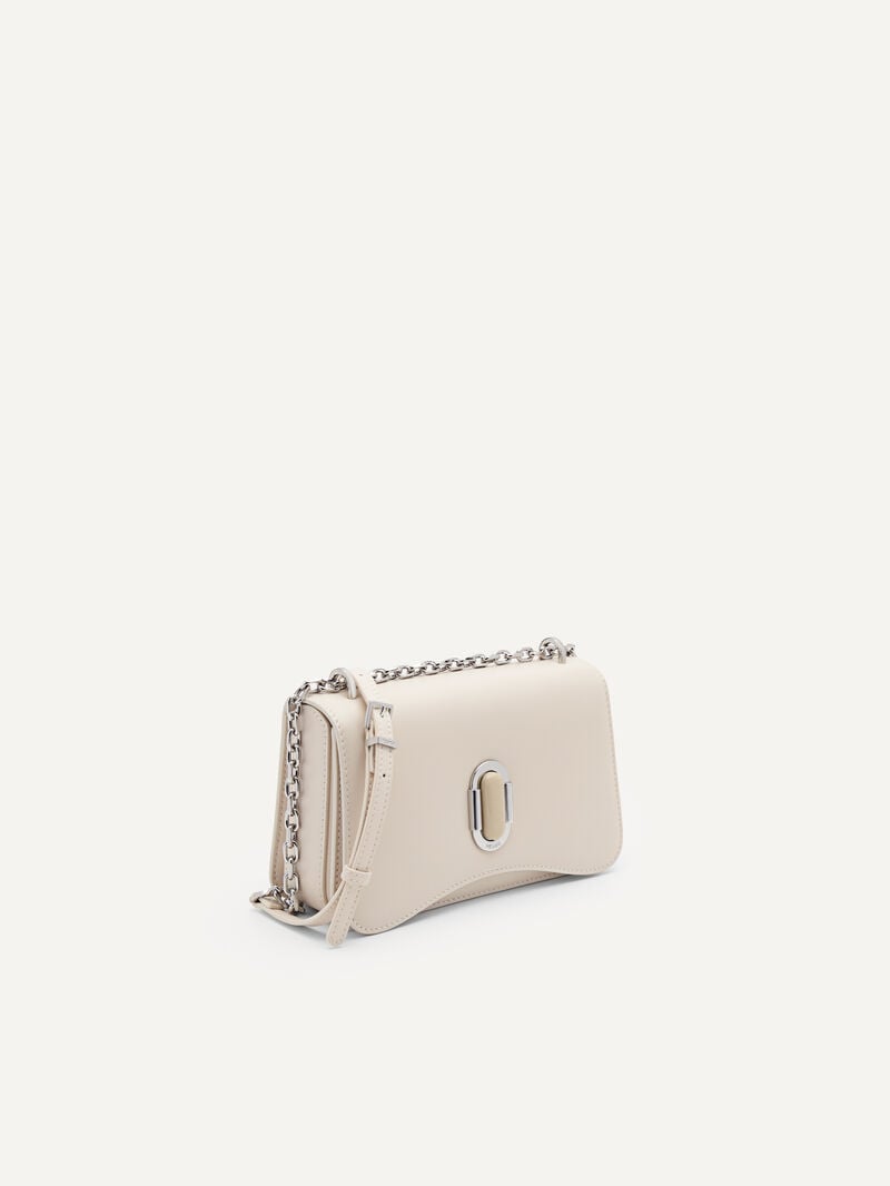 Pedro Studio Rift Leather Bags Women Shoulder Bags Cream | Q9Q-2023