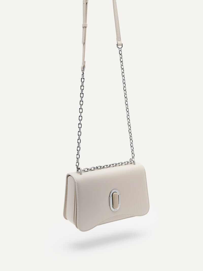Pedro Studio Rift Leather Bags Women Shoulder Bags Cream | Q9Q-2023