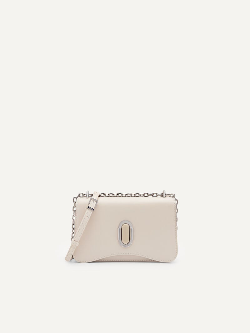 Pedro Studio Rift Leather Bags Women Shoulder Bags Cream | Q9Q-2023