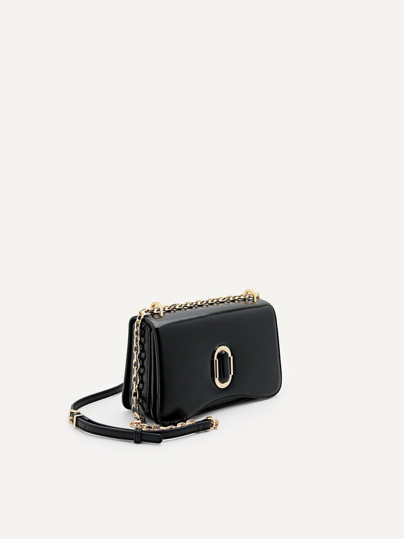 Pedro Studio Rift Leather Bags Women Shoulder Bags Black | Q9Q-2021