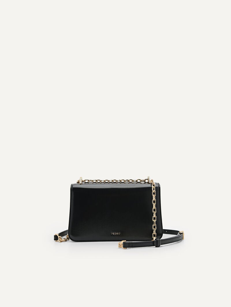 Pedro Studio Rift Leather Bags Women Shoulder Bags Black | Q9Q-2021