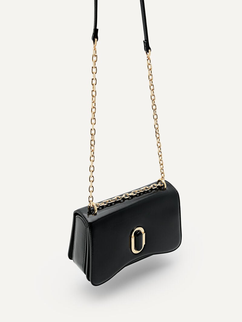 Pedro Studio Rift Leather Bags Women Shoulder Bags Black | Q9Q-2021
