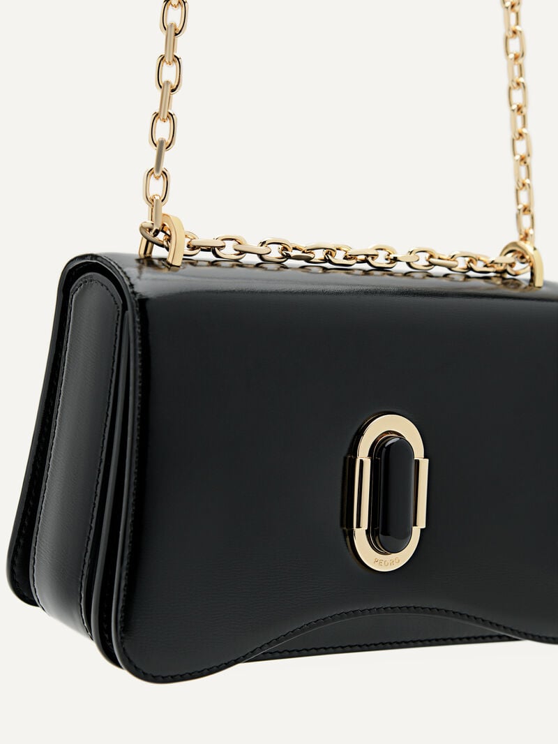 Pedro Studio Rift Leather Bags Women Shoulder Bags Black | Q9Q-2021