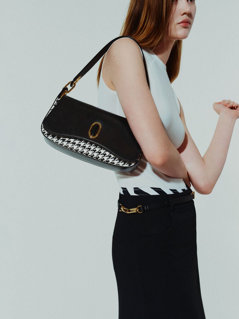 Pedro Studio Rift Leather Bags Women Shoulder Bags Black | Q9Q-2019