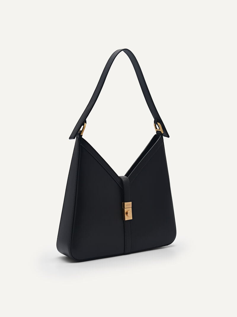 Pedro Studio Sonia Leather Bags Women Hobos Black | Q9Q-2016