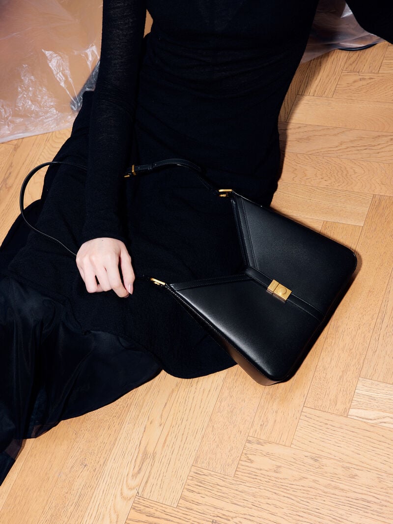 Pedro Studio Sonia Leather Bags Women Hobos Black | Q9Q-2016