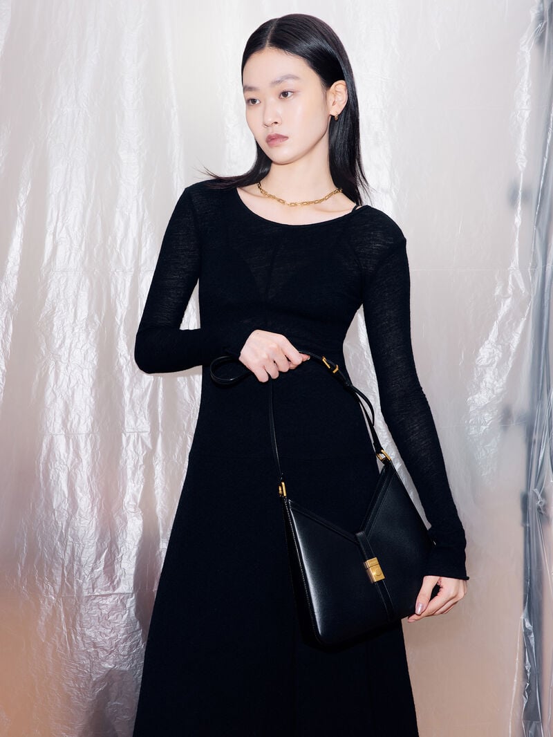 Pedro Studio Sonia Leather Bags Women Hobos Black | Q9Q-2016