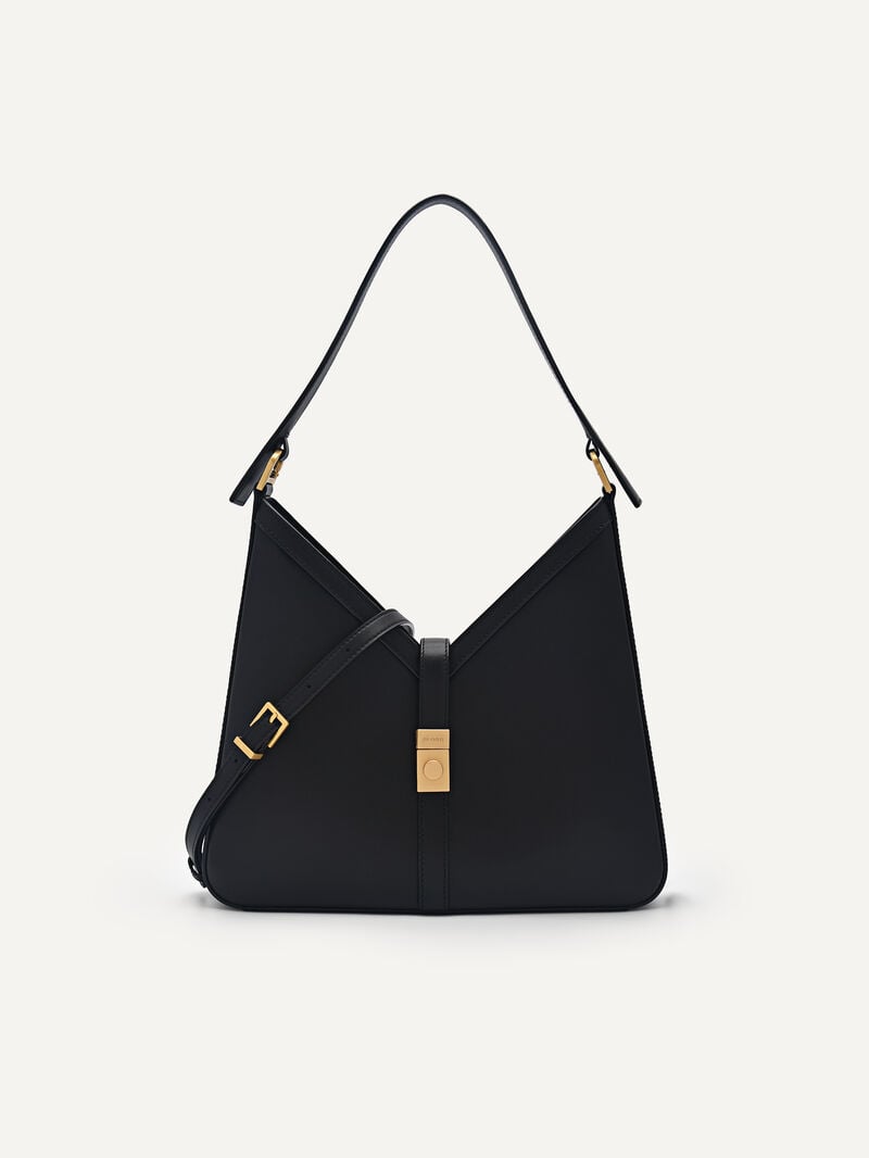 Pedro Studio Sonia Leather Bags Women Hobos Black | Q9Q-2016