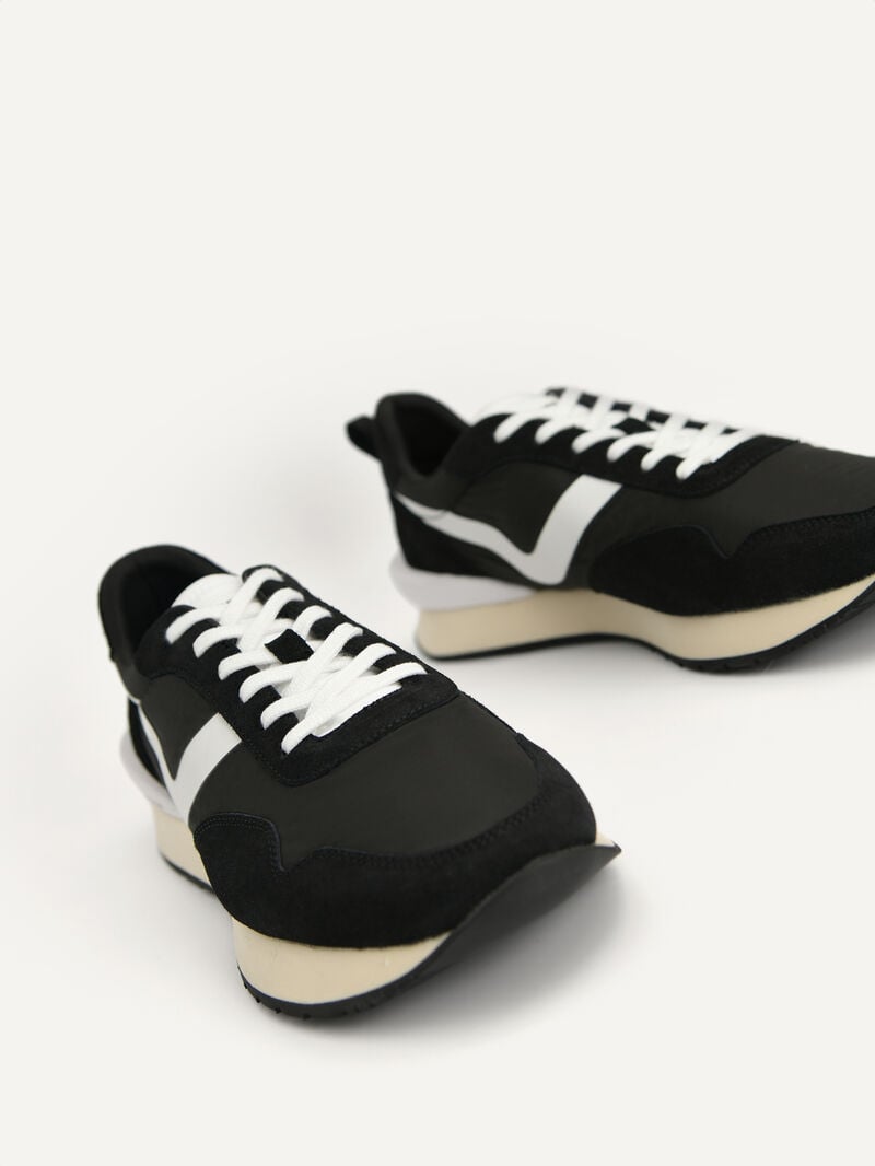 Pedro Suede Sneakers Men Low Top Sneakers Black | Q9Q-1547