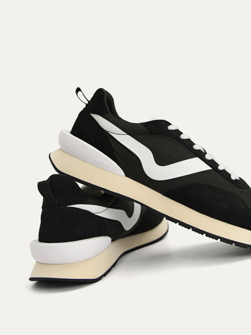 Pedro Suede Sneakers Men Low Top Sneakers Black | Q9Q-1547