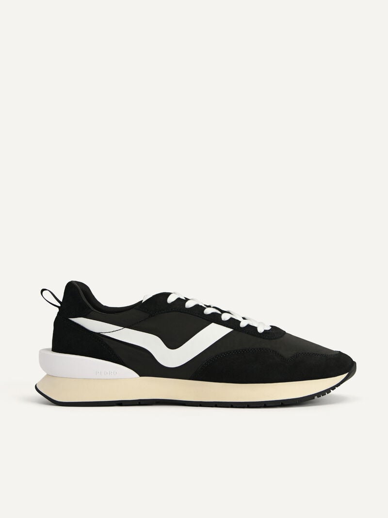 Pedro Suede Sneakers Men Low Top Sneakers Black | Q9Q-1547