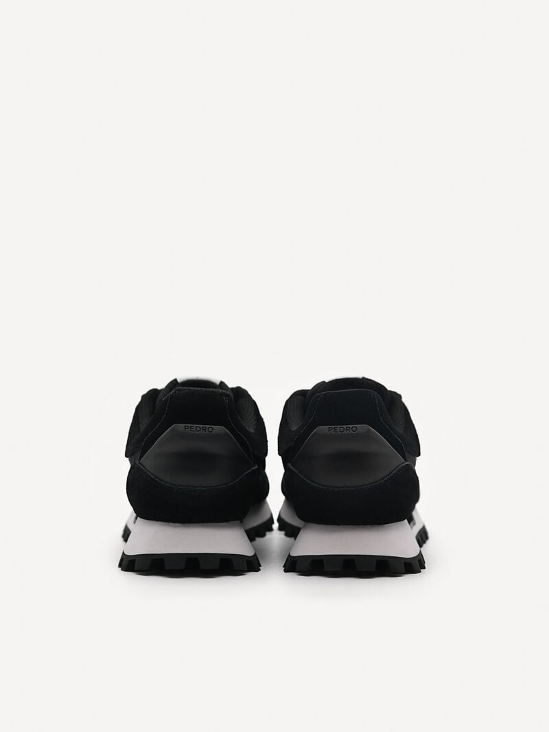 Pedro Suede Spur Sneakers Men Low Top Sneakers Black | Q9Q-1540