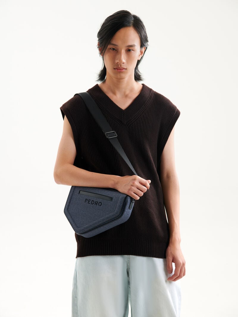 Pedro Taper Bags Men Sling Bags Navy | Q9Q-1057