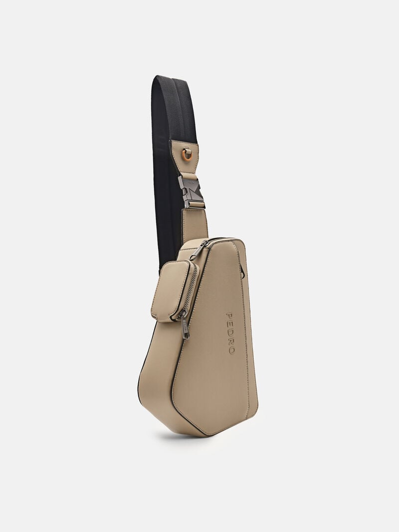 Pedro Taper Sling Pouch Bags Men Sling Bags Taupe | Q9Q-1055